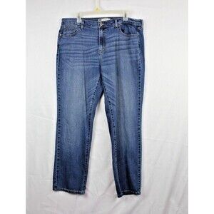 Levis 505 Jeans Women Size 16S 33x30 Blue Denim Straight Leg Medium Wash